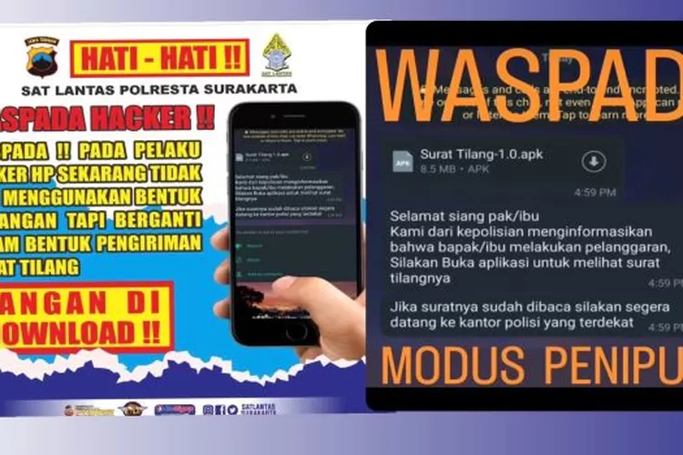 AWAS! Modus Baru Penipuan Surat Tilang Apk Lewat WA Yang Kuras Rekening ...