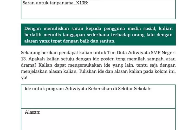 Kunci Jawaban Bahasa Indonesia Kurikulum Merdeka Halaman 199 Kelas 7 ...