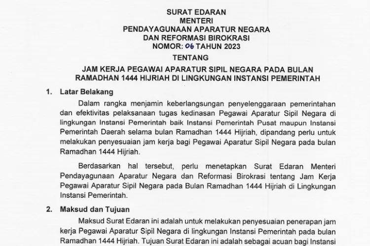 Lebih Singkat, Ini Jam Kerja ASN Selama Ramadhan 2023 - Klik Aktual