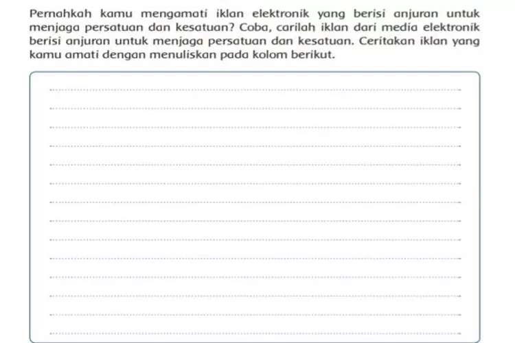 Kunci Jawaban Buku Tematik Tema 9 Kelas 5 Halaman 154, Iklan Elektronik ...