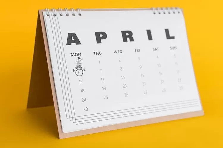 Kalender Bulan April 2024 Lengkap Dengan Tanggal Merah, Libur Nasional