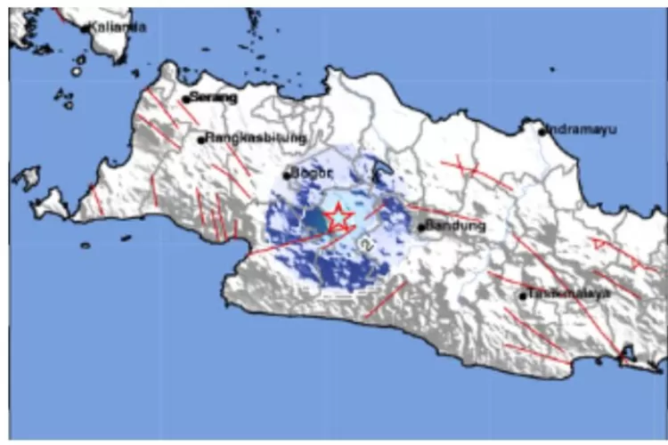 GEMPA BUMI 4 M Guncang Kabupaten Cianjur Jawa Barat, Titik Lokasi Di ...