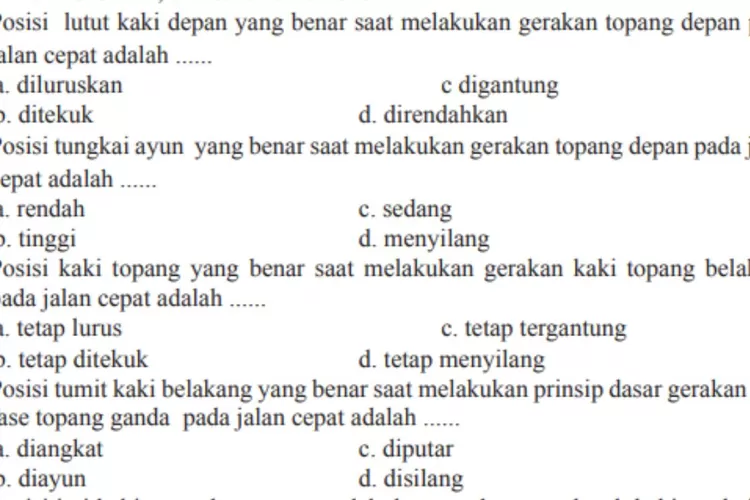 Kunci Jawaban Penjaskes Kelas 8 Halaman 158 159 160 Penilaian ...