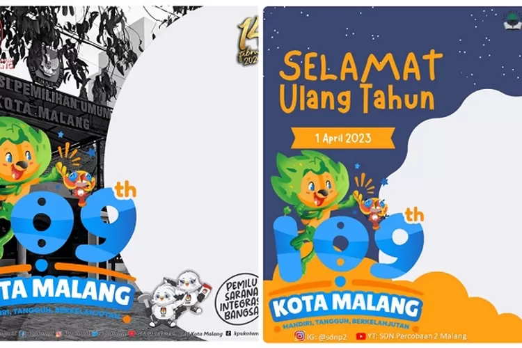 20 Link Twibbon Hari Jadi Atau HUT Kota Malang Ke-109, Design Terbaru ...