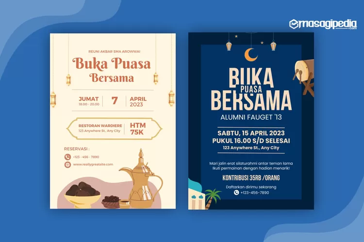 Desain Poster Bukber Ramadhan Terbaru Cocok Untuk Acara Bukber Formal Dan Non Formal