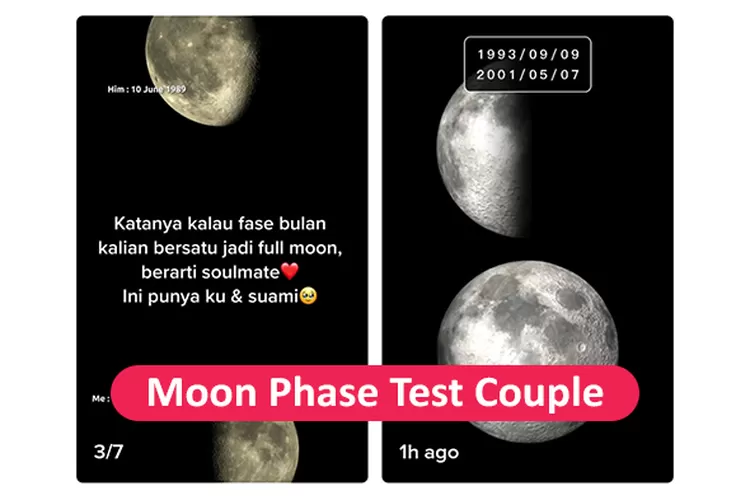 Moon Phase Test Couple, Tes Kecocokan Pasangan Pakai Gambar Bulan Yang ...