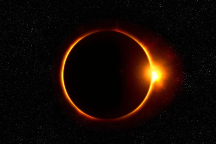 ilustrasi gerhana matahari cincin (pxhere.com)