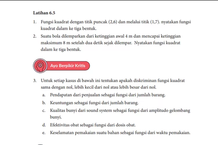 Kunci Jawaban Matematika Kelas 10 Bab 6 Halaman 165 Kurikulum Merdeka ...