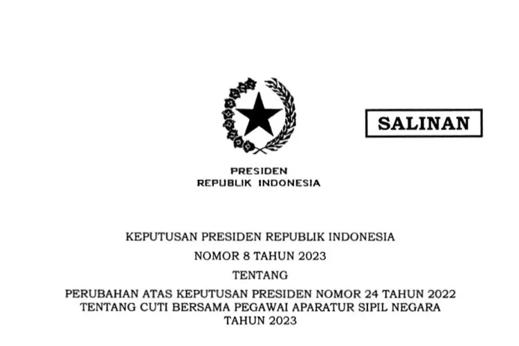 Perubahan Jadwal Cuti Bersama Bagi ASN Berdasarkan Surat Keputusan ...