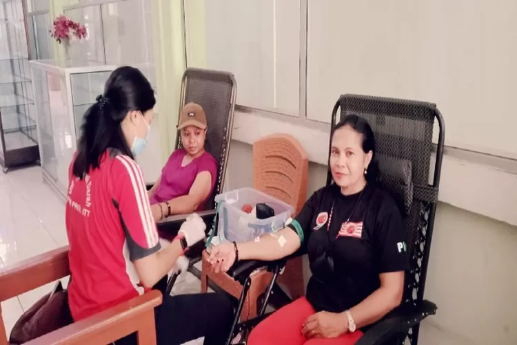 Gelar Donor Darah Partai Kebangkitan Nusantara Sumbang Kantong NTT Hits