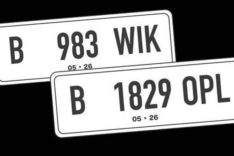Plat nomor kendaraan (digitalkorlantas)