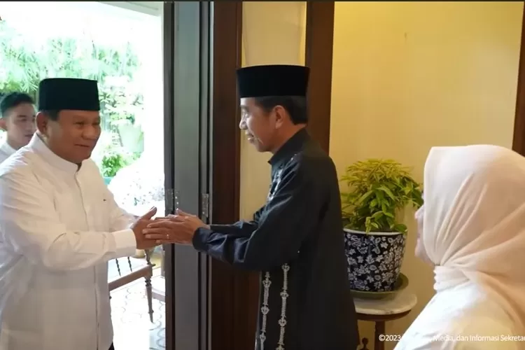 Rayakan Lebaran Di Solo, Prabowo Subianto Dijamu Opor Ayam Oleh Kaesang ...