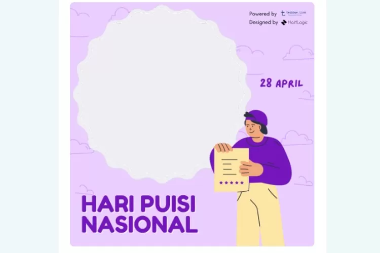 24 Link Twibbon Ucapan Hari Puisi Nasional Pada 28 April 2023, Download ...