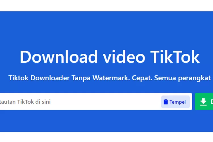 Cara Download TikTok MP4 Tanpa Watermark di SnapTik, Mudah dan Gratis! -  Banten Raya