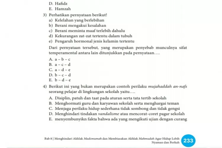 Kunci Jawaban PAI Kelas 10 Halaman 232-235 Kurikulum Merdeka: Penilaian ...