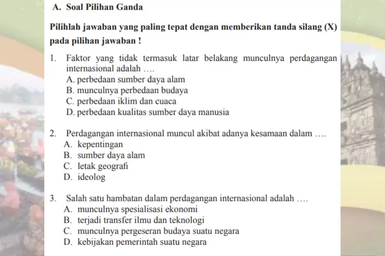 Kunci Jawaban IPS Kelas 9 Halaman 194 195 196: Perdagangan ...