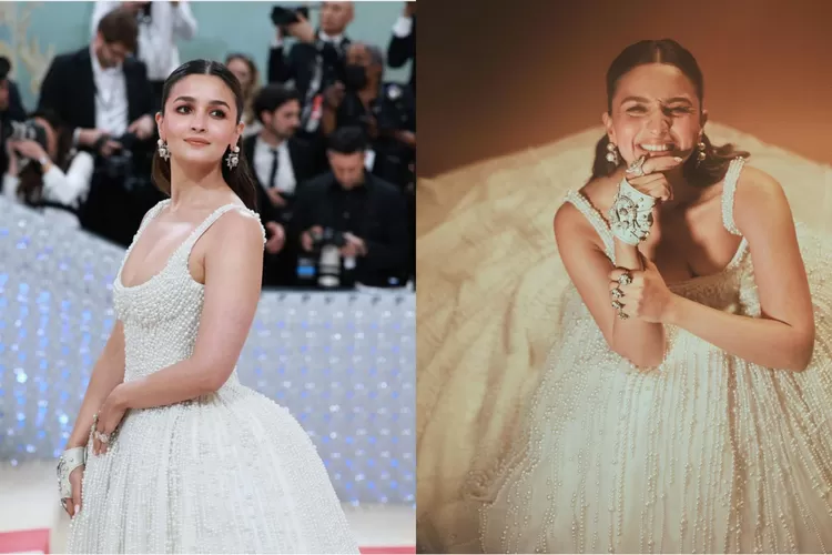 Debut di Met Gala 2023, Alia Bhatt Tampil Memukau dengan Gaun Putih