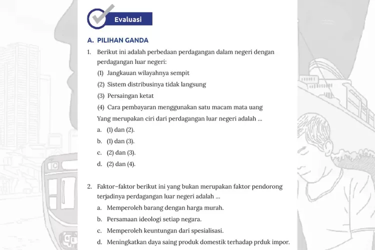 Kunci Jawaban IPS Kelas 8 Halaman 294 295 296 Evaluasi: Penyebab ...