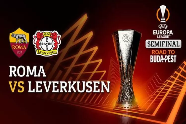 Poster pertandingan AS Roma vs Bayer Leverkusen. (vidio.com)