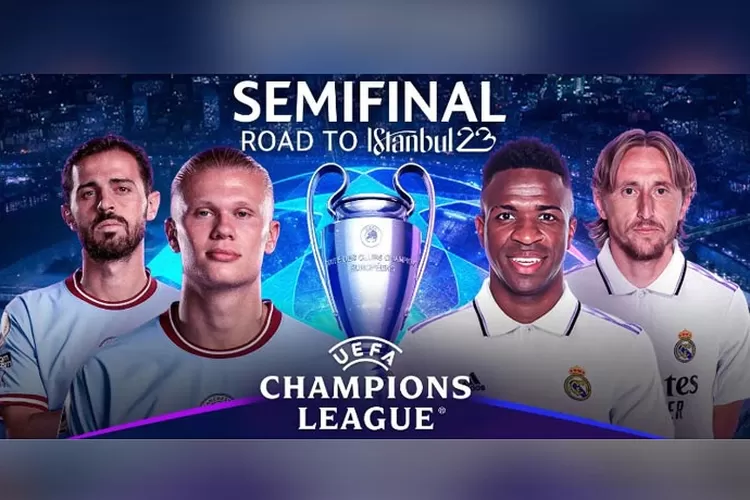 Poster pertandingan Manchester City vs Real Madrid. (vidio.com)