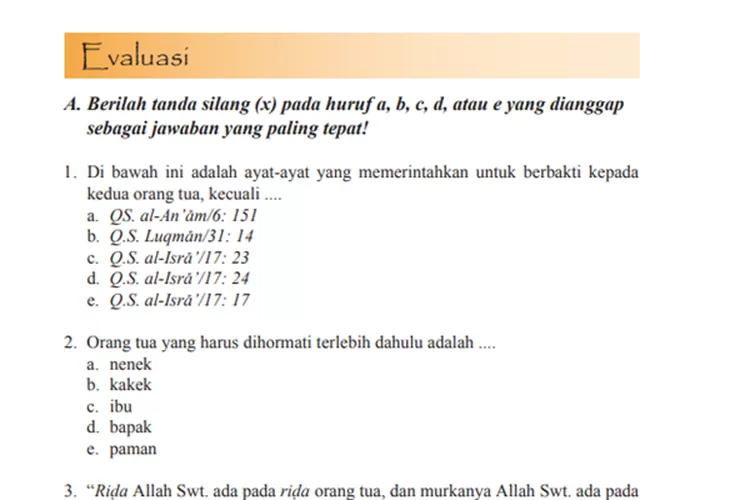 Kunci Jawaban PAI Kelas 11 Halaman 132-133: Berbakti Kepada Orang Tua ...