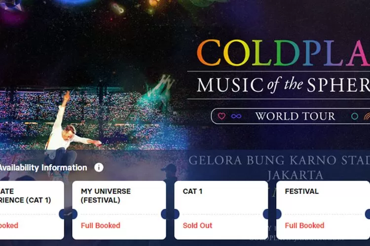 Link War Tiket Coldplay, Ini Urutan Beli Tiket Di Coldplayinjakarta.com ...