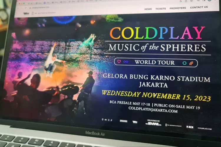 Imbauan Promotor kepada Para Pembeli Tiket Konser Coldplay di Jakarta