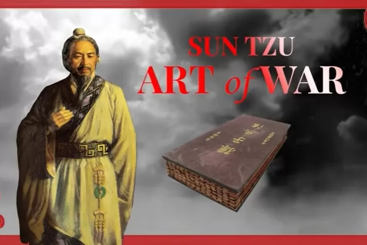 Ilustrasi Jendral Sun Tzu dan bukunya. Foto: Tangkapan Layar Youtube
