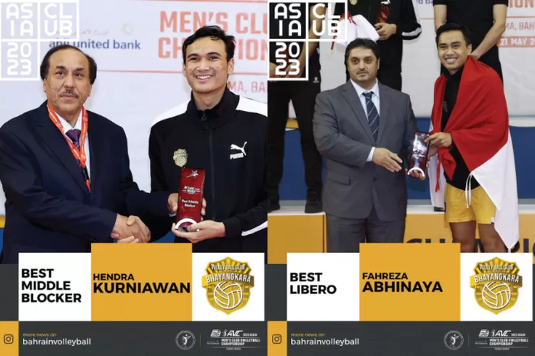 Tiga Pemain Jakarta Bhayangkara Presisi Dapat Penghargaan Individu AVC 2023 Men&rsquo;s Club (Instagram/bahrainvolleyball)
