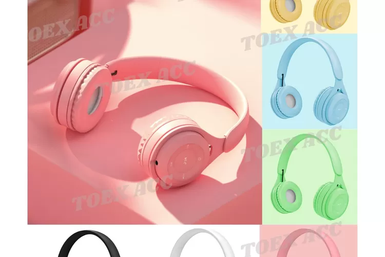 Headphone Gaming Bluetooth + Free Kabel Jack 3.5mm - Headset Wireless Macaron Extra Bass (Fausto Sandoval via Unsplash.com)