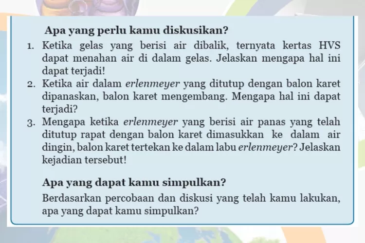 Membuktikan Tekanan Pada Udara, Kunci Jawaban IPA Kelas 8 Semester 2 ...