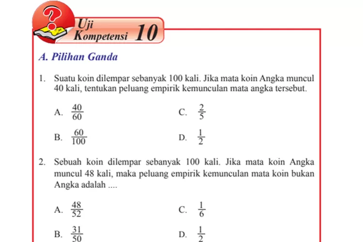 Kunci Jawaban Matematika Kelas 8 SMP MTS Halaman 302-307, Uji ...