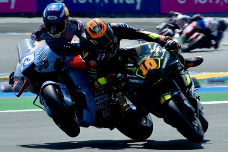 Luca Marini pasca alami crash di MotoGP seri Prancis 2023 (Mooney VR46 Racing Team via twitter.com)
