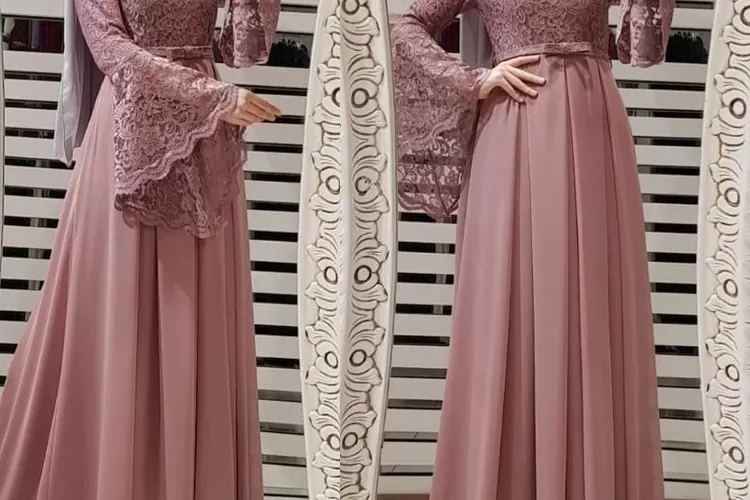 4 Model Gamis Brokat Kekinian Terbaru 2023 Untuk Tampil Anggun Dan