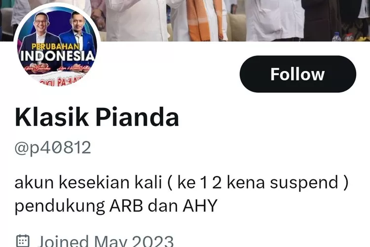 Siapa Nama Pemilik Akun Twitter Klasik Pianda? Netizen Dukung Gibran ...