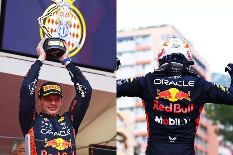 Potret Max Verstappen pemenang balapan merayakan kemenangan di Grand Prix Monaco (Instagram @redbullracing)