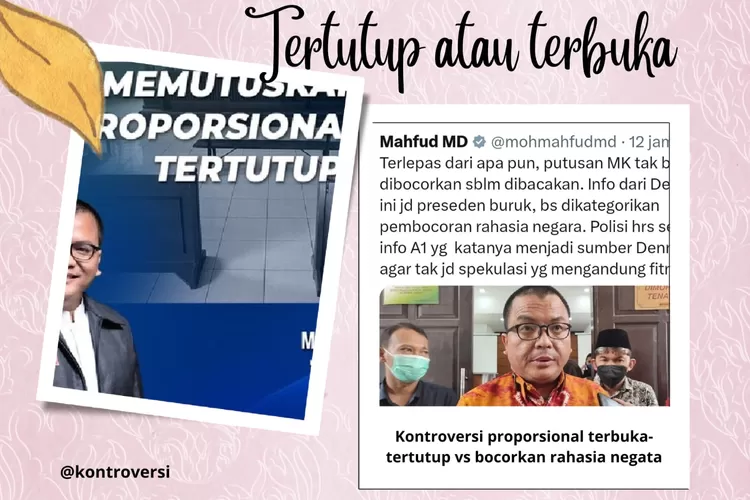 Ilustrasi  (kolase twitter @dennyindrayana dan twitter @mohmahfudmd)