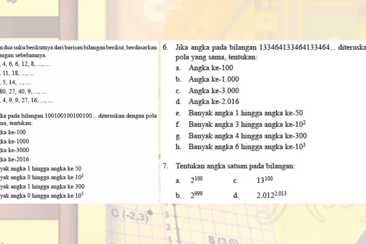 Menentukan Dua Suku Berikutnya Dari Barisan Bilangan, Kunci Jawaban ...