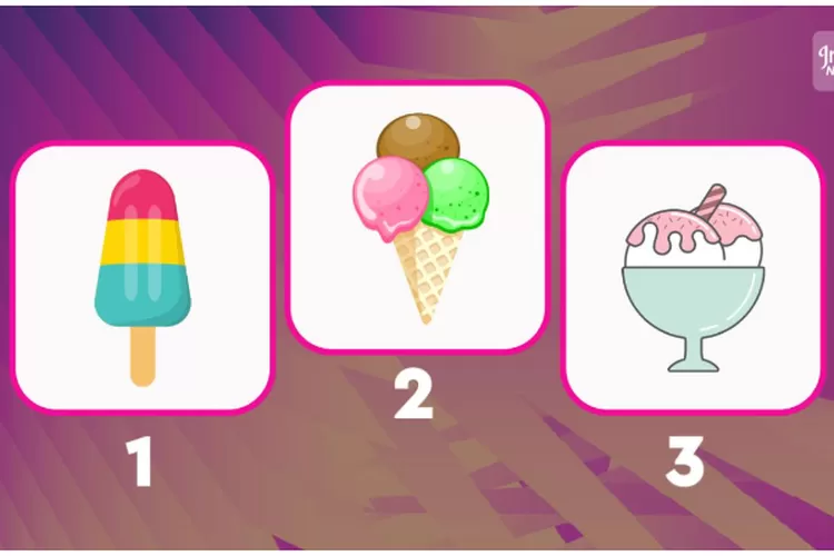 Berikut tes kepribadian yang akan mengungkapkan karakter anda melalui es krim yang dipilih dalam gambar. (Insta News)