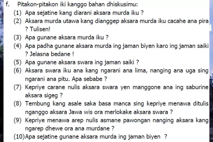 Kunci Jawaban Bahasa Jawa Kelas 8 Halaman 130: Pitakon-pitakon Iki ...