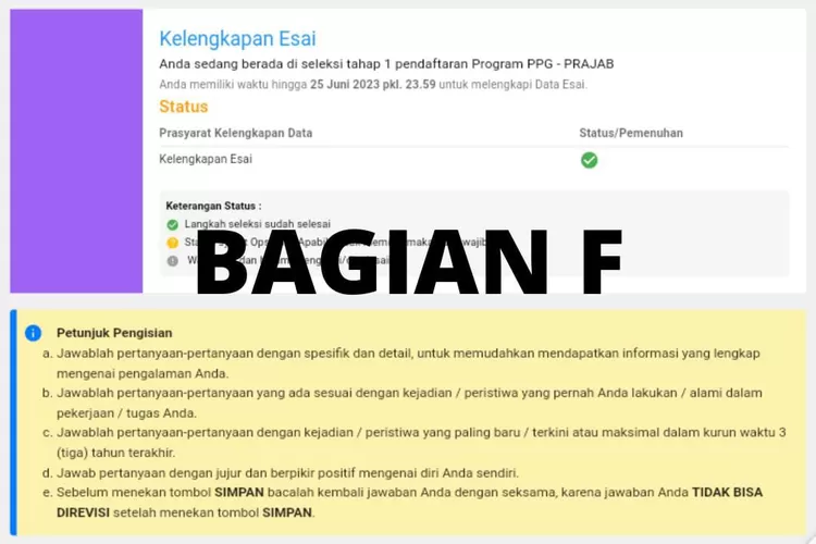 Bagian F, Contoh Jawaban Esai PPG Prajabatan Yang Bisa Kamu Jadikan ...