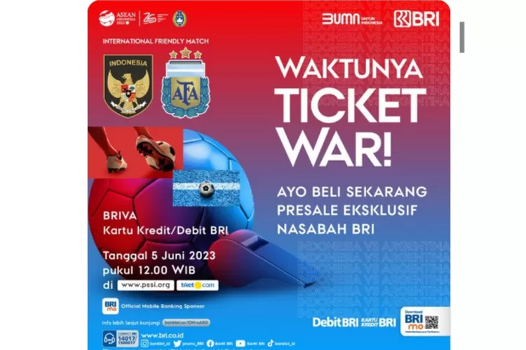 Siap-siap Jam 12.00 Ini War Tiket Timnas Indonesia - Argentina, Ini ...