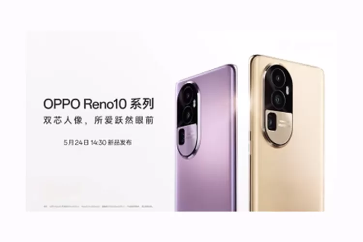 Oppo Reno 10 series yang memulai debutnya pada tanggal 24 Mei di China. Sumber foto : Screenshoot Youtube GSMin