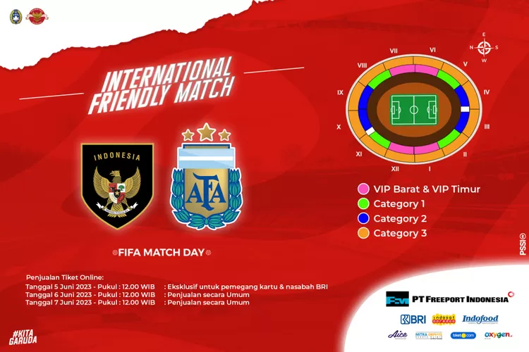 Berapa Harga Tiket Fifa Match Day Indonesia Vs Argentina Cek Harga Dan