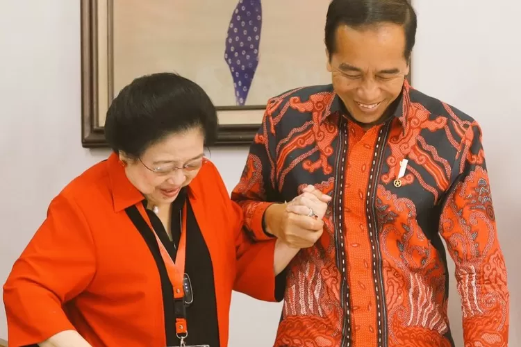 Sosok Jokowi dan Megawati (Instagram @fajarngrs)