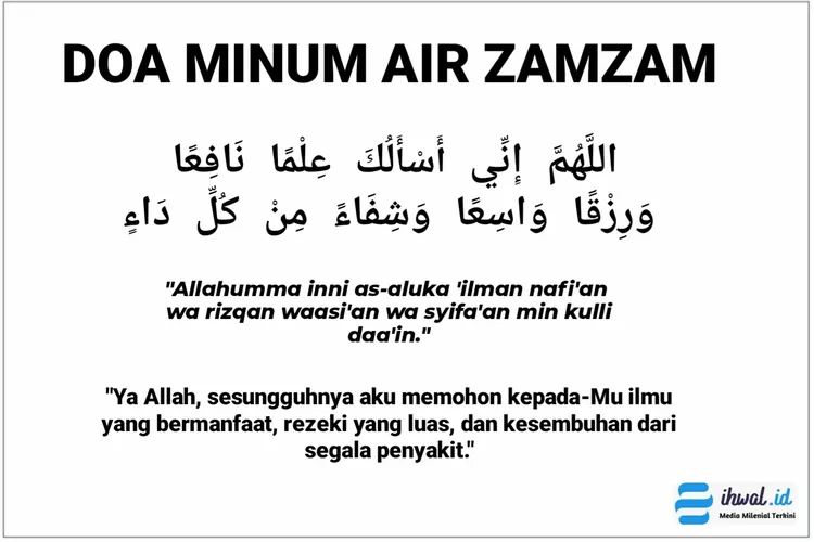 Doa Minum Air Zam-zam, Dibaca Agar Mendapat Berkah