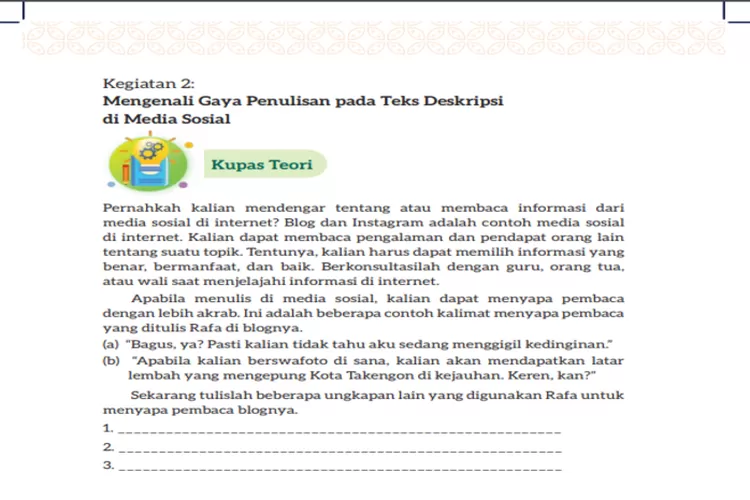 Kumpulan Soal Dan Kunci Jawaban Bahasa Indonesia Kelas 7 Halaman 6 ...