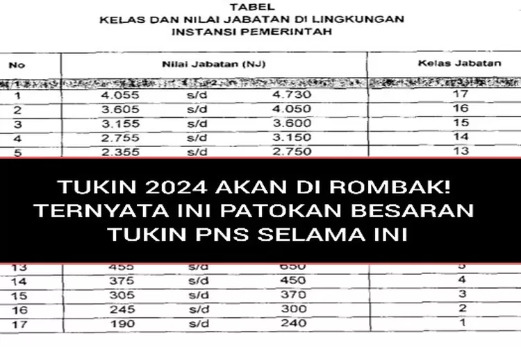 Beredar Kabar SKEMA TUKIN 2024 Akan Dirombak Karena TIDAK ADIL! Begini ...