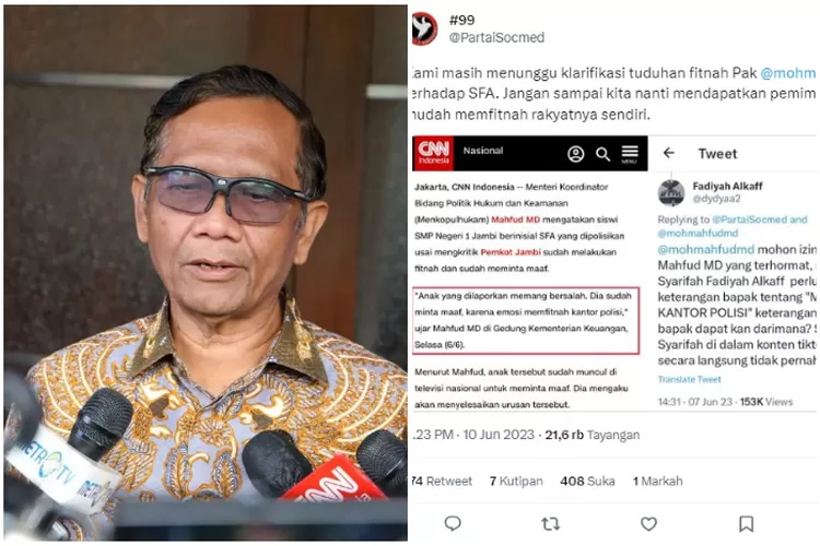 Sosok Ini Minta Mahfud Md Segera Klarifikasi Usai Sebut Sang Menteri