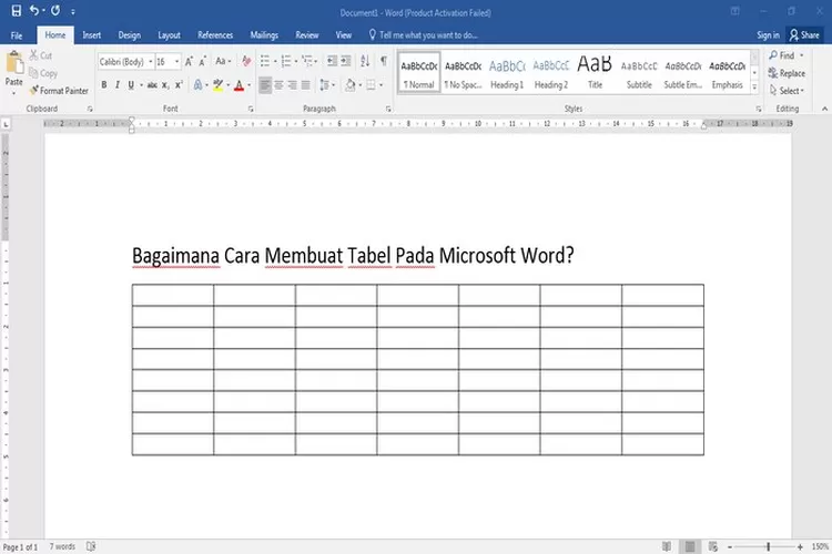 Bagaimana Cara Membuat Tabel Pada Microsoft Word? Ternyata Sesimpel Ini ...